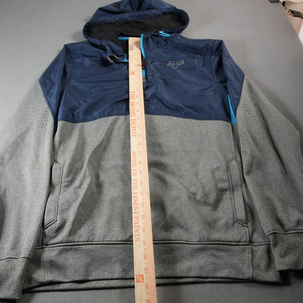 Fox Active Racing Active 1/4 Zip Hooded Everyday Men Jacket MTB Gym Racing M - Picture 9 of 16